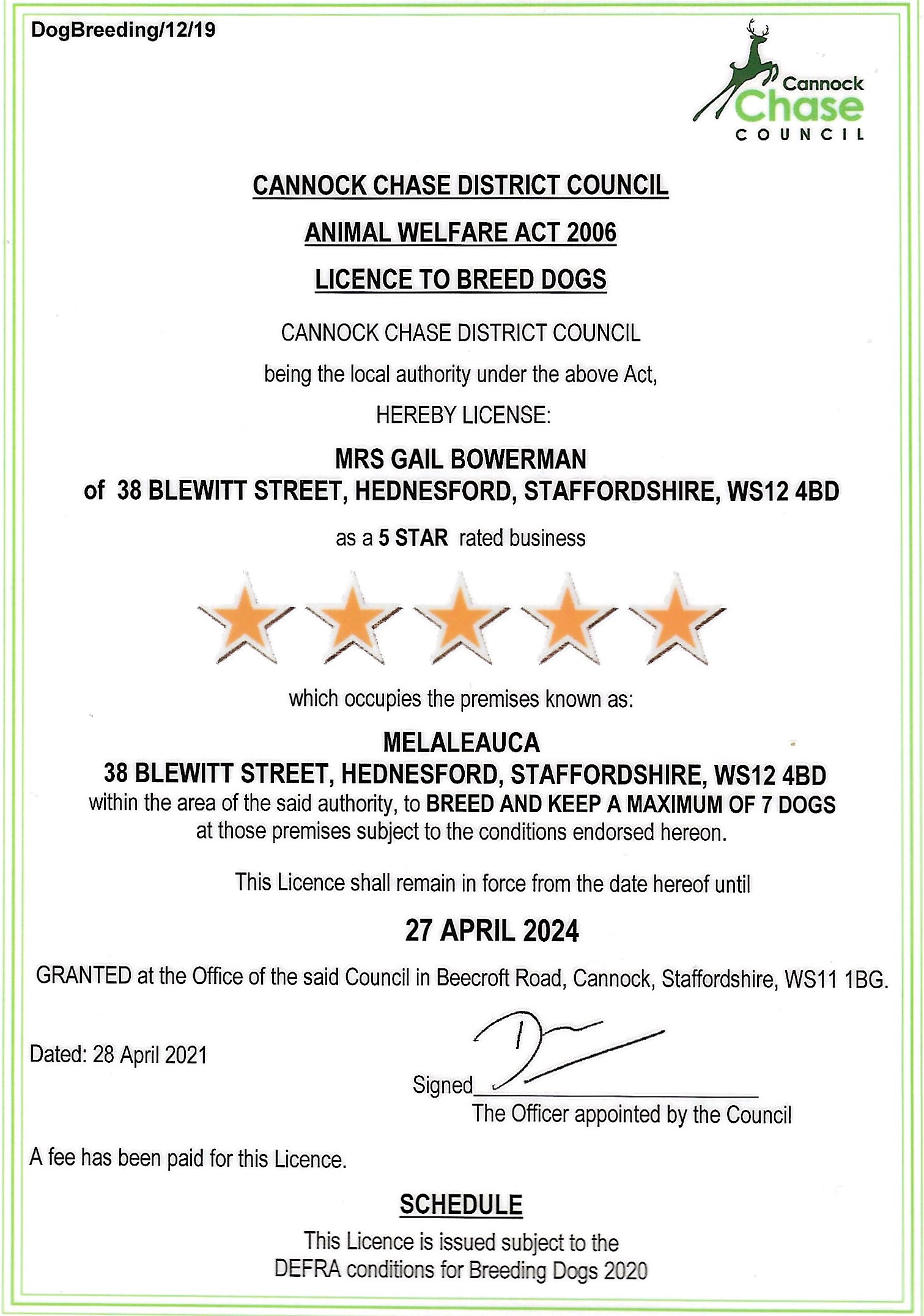 How Much Is A Dog Breeding License